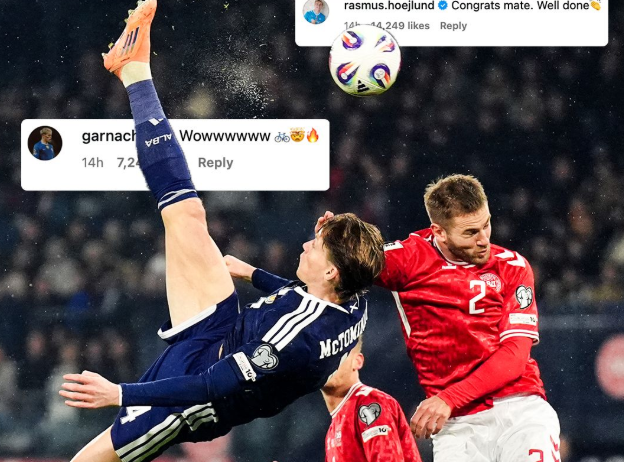 皇冠·体育(中国)官方网站-Crown Sports-最新资讯-苏格兰晋级世界杯，前曼联炸弹小队成员社媒祝福麦克托米奈